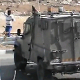 IDF jeep, stone throwers
