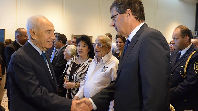 Peres, Yuval Rabin (Photo: Mark Neiman, GPO)