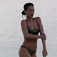 RiRi at Dead Sea in her working clothes 