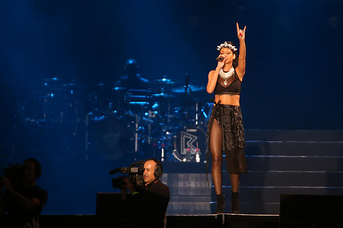 OCTOBER 22: Rihanna gives a concert in Tel Aviv, but her brief performance and reputed lip-syncing disappoints many Israeli fans (Photo: Yaron Brener) (Photo: Yaron Brener)