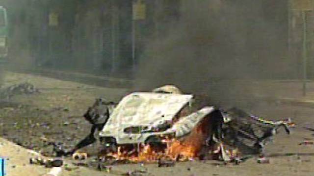 הפיגוע בתחנה המרכזית בחדרה ב-2001 (צילום: ערוץ 2 ) (צילום: ערוץ 2 )