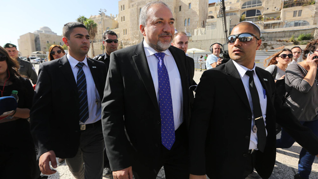 Lieberman, moments after acquittal (Photo: Gil Yohnan)