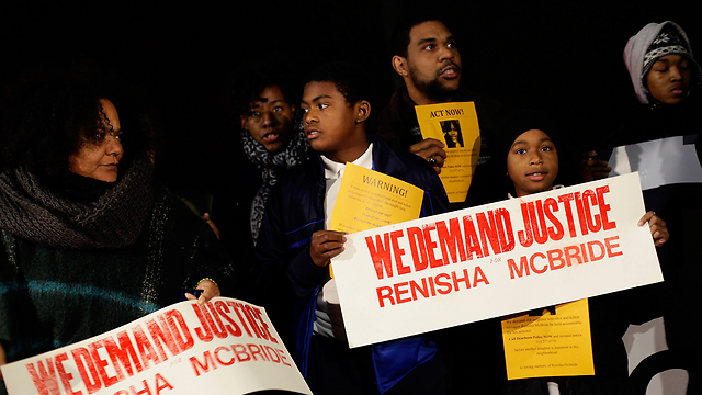 הפגנות מחאה בדטרויט לאחר הרצח (צילום: רויטרס) (צילום: רויטרס)