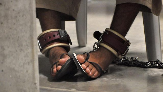 אסיר בכלא גואנטנמו. "אל-ברק מקורב לראשי הארגון העולמי" (צילום: רויטרס) (צילום: רויטרס)