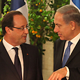 Netanyahu and Hollande. Diplomatic effort 
