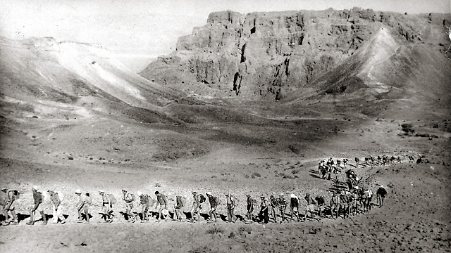 Members of Working Youth on journey into Masada's secrets, 1942