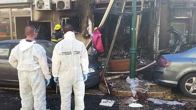 הבית שבו אירע הפיצוץ (צילום: באדיבות דוברות מחוז תל אביב במשטרה) (צילום: באדיבות דוברות מחוז תל אביב במשטרה)