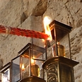 Lighting menorah at Western Wall (archives) 