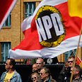 Supporters of neo-Nazi NPD party in Germany