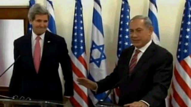 US Secretary of State John Kerry with Prime Minister Benjamin Netanyahu (Photo: Reuters)