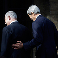 US Secretary of State John Kerry with Prime Minister Benjamin Netanyahu  