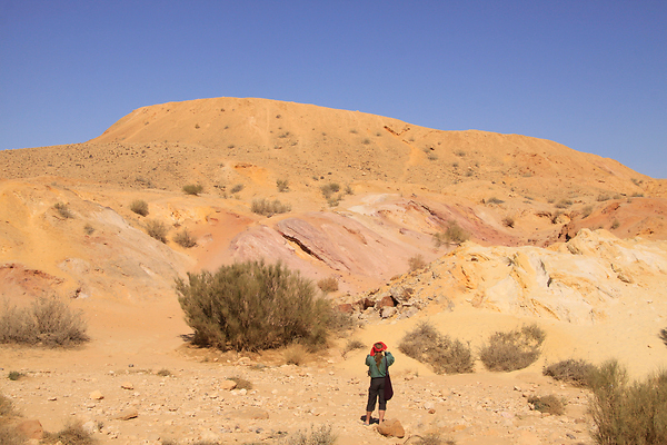 אבני חול צבעוני במכתש הגדול (צילום: חנן ישכר)