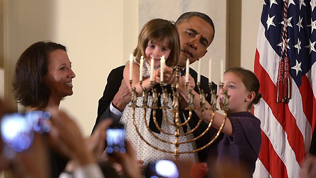 A White House Hanukkah candle-lighting in 2013 (Photo: EPA) (Photo: EPA)