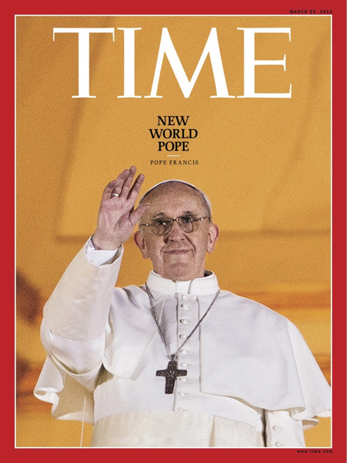 'Pope will be happy if award spreads gospel's message' (Time magazine)