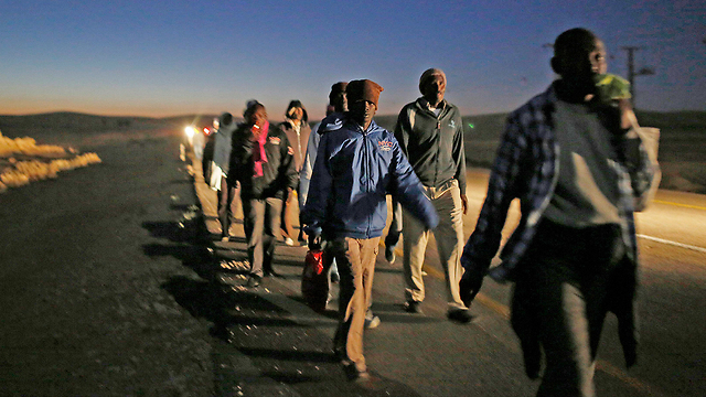The protesters left at first light (Photo: Reuters)