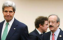 Rep. Eliot Engel with John Kerry on Capitol Hill in Washington (Photo: Reuters)