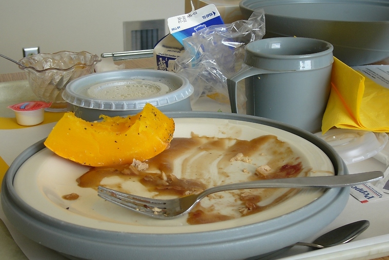 הלוואי שהיו שם ירקות מאודים כמו בתמונה. אוכל בית חולים (תמונה להמחשה) (צילום: shutterstock)