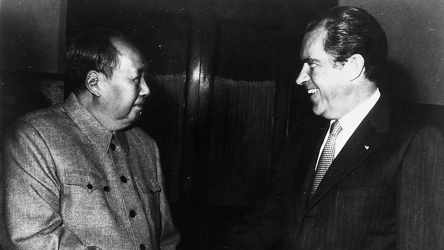 עם נשיא ארה"ב ריצ'רד ניקסון (צילום: gettyimages) (צילום: gettyimages)