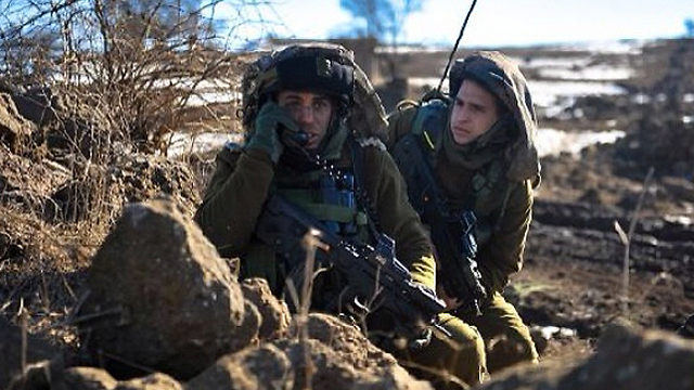 Lt. Col. Liran Hajbi, on the left (Photo: IDF Spokesperson's Unit)