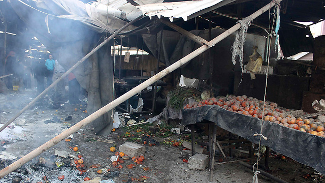 Site of attack in Aleppo, Syria (Photo: Reuters) (Photo: Reuters)