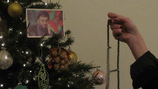 Nasrallah on the Christmas tree