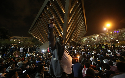 DECEMBER 29: African refugees protest in Tel Aviv's Rabin Square over their bid to remain in Israel (Photo: Yaron Brener) (Photo: Yaron Brener)