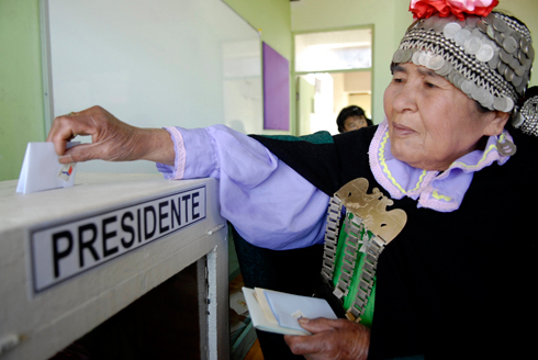 רוב ההבטחות לאינדיאנים לא מומשו. הבחירות האחרונות לנשיאות צ'ילה (צילום: רויטרס) (צילום: רויטרס)