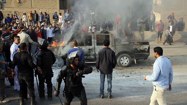 Friday clashes in Egypt (Photo: AFP)