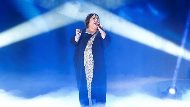 Rose performing at X-Factor this season (Photo: Tal Givoni)