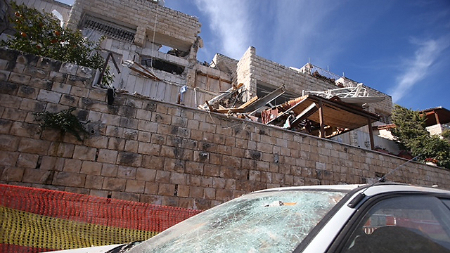 הרס בשכונת גילה, לאחר הפיצוץ (צילום: מוטי קמחי) (צילום: מוטי קמחי)
