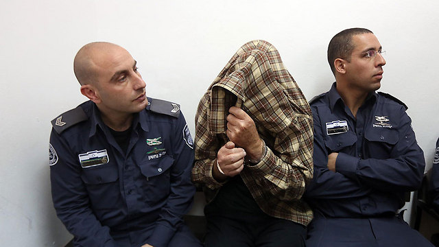 המדביר ישהה במעצר יממה נוספת. בימ"ש השלום בירושלים, היום (צילום: גיל יוחנן) (צילום: גיל יוחנן)