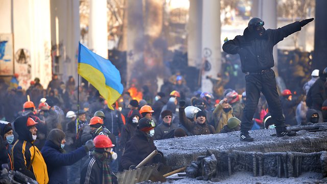 ההפגנות באוקראינה, היום (צילום: AFP) (צילום: AFP)