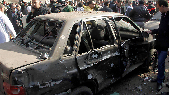 זירת הפיגוע במצרים, היום (צילום: AFP) (צילום: AFP)