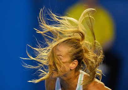 ותראו מה קרה לשיער של ציבולקובה (צילום: AFP) (צילום: AFP)