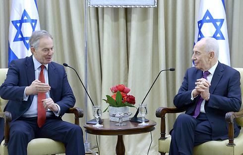 President Peres and former Prime Minister Tony Blair (Photo: Mark Neiman, GPO)