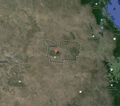 צ'ילגואה. נמצא 10 ק"מ מערבית לעיירה (צילום: google maps) (צילום: google maps)