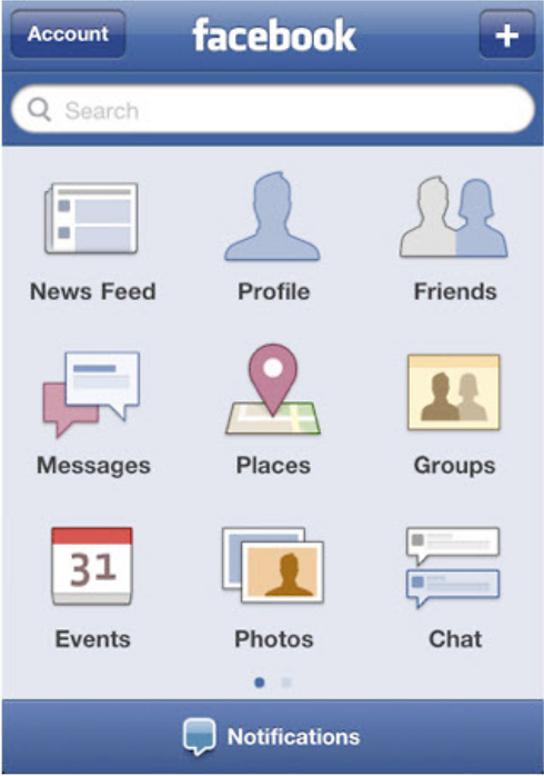 האפליקציה הישנה של פייסבוק  ()