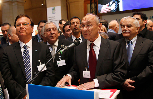 Shamir, Landau and Stenzler at conference (Photo: Jewish National Fund)  (Photo: Jewish National Fund)