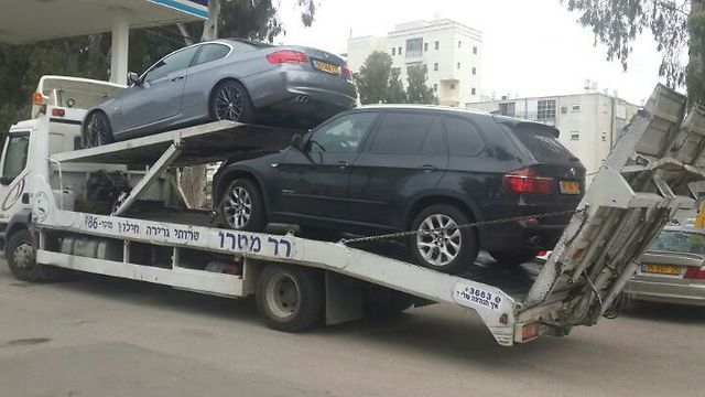 כלי הרכב הגנובים בדרכם למשטרה (משטרת ישראל) (משטרת ישראל)