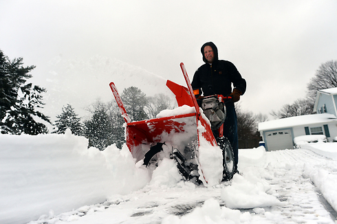 איך גורפים את כל השלג הזה? מרילנד (צילום: AFP) (צילום: AFP)