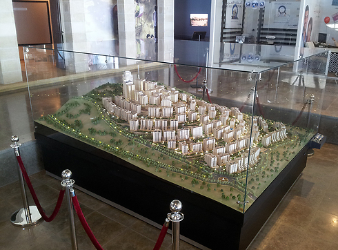 Architectural model shows potential plan for Rawabi 
