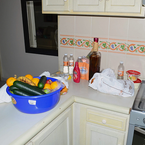ירקות, פירות ומשקאות אלכוהול בדירת המסתור (צילום: AFP) (צילום: AFP)