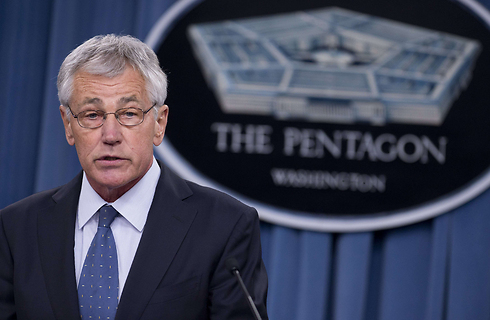 שר ההגנה האמריקני צ'אק הייגל, הערב (צילום: AFP) (צילום: AFP)