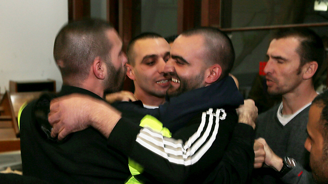 שחרורו של חגי פליסיאן (צילום: יריב כץ, ידיעות אחרונות) (צילום: יריב כץ, ידיעות אחרונות)