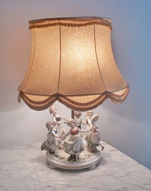 The porcelain lamp. 'Very expensive' 