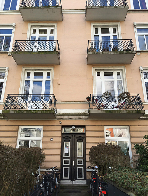 The Hamburg house where the Bielefelds had lived 