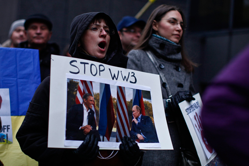 חוששים ממלחמת עולם שלישית. ניו יורק (צילום: AFP) (צילום: AFP)