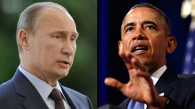 נשיא ארה"ב אובמה ונשיא רוסיה פוטין (צילום: AFP, רויטרס) (צילום: AFP, רויטרס)