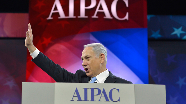 Prime Minister Netanyahu at an AIPAC conference (Photo: Reuters)