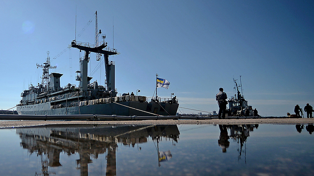 ספינות רוסיות ואוקראיניות בסבסטופול (צילום: AFP) (צילום: AFP)